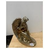 ACCENTS & OCCASIONS ANGEL FIGURINE, GILT AND
