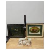 FRAMED ARTWORK, SEA ROBIN FISH PRINT, FAMILY