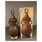 JIM BEAM REGAL CHINA BOURBON DECANTER, BROWN