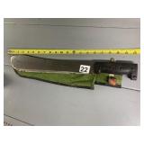 MACHETE, STEEL BLADE, TEXTURED BLACK COMPOSITE