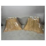 SILK-O-LITE LAMP SHADES, COPPER COLOR, SQUARE