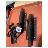 INDUSTRIAL METAL DOOR BOLTS, SPRING-LOADED