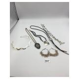 ASSORTED COSTUME JEWELRY, INCLUDES CHOKER,