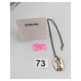 J. DE JEAN STERLING SILVER PENDANT, ST. 0.686 OZT