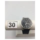 TENO WATCH, MINIMALIST BLACK DIAL, DATE WINDOW,