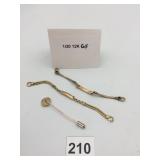 ENSIGN WATCH BRACELETS, 1/20 12K GOLD FILLED,