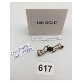 14K CORO DUETTE BROOCH, PATENT NO 179886,