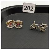 MLB AND NHL CUFFLINKS, INCLUDES PITTSBURGH