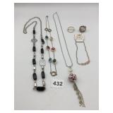 ASSORTED COSTUME JEWELRY, INCLUDES MULTI-STRAND