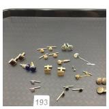ASSORTED CUFFLINKS AND TIE TACKS