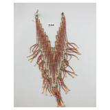 BEADED COLLAR NECKLACE, WOVEN SEED BEADS,