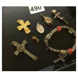 ASSORTED RELIGIOUS JEWELRY, INCLUDES MULTICOLOR