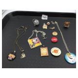 ASSORTED JEWELRY GROUPING INCLUDES PENDANT