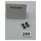 STERLING SILVER HEART DROP EARRINGS, POST BACKS,