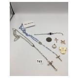 ASSORTED RELIGIOUS JEWELRY, INCLUDES TWO