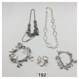 ASSORTED JEWELRY, INCLUDES BEADED ANGEL CHARM