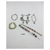 ASSORTED BRACELETS, INCLUDES ELEPHANT CHARM