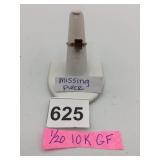 1/20 10K GOLD FILLED RING, RECTANGULAR SETTING,