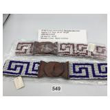 ASSORTED STRETCH BEADED BELTS, INCLUDES GREEK KEY