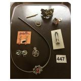 ASSORTED JEWELRY, INCLUDES ARABELLA EARRINGS,