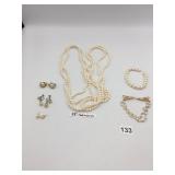 COSTUME PEARL JEWELRY GROUPING, INCLUDES