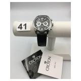 CROTON CHRONOMASTER WATCH, STAINLESS STEEL CASE,
