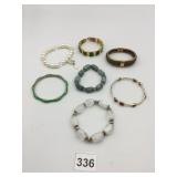 ASSORTED BRACELETS, INCLUDES BEADED STRETCH