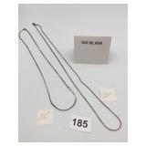 STERLING SILVER HERRINGBONE CHAINS, 925 STAMPED,