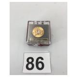 HUGHES 15 YEARS SERVICE PIN, 10K GOLD, WINGED