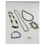 ASSORTED COSTUME JEWELRY GROUPING, INCLUDES BLACK