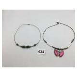 STERLING SILVER NECKLACES, INCLUDES BUTTERFLY