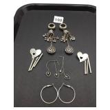 ASSORTED EARRINGS, INCLUDES TASSEL DROP EARRINGS,