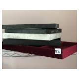 ASSORTED JEWELRY DISPLAY TRAYS, INCLUDES FOUR