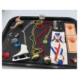 ASSORTED COSTUME JEWELRY, INCLUDES BEADED