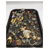 ASSORTED COSTUME JEWELRY, INCLUDES LARGE