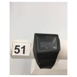 ALESSI WATCH, DIGITAL DISPLAY, GEOMETRIC BLACK