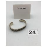EMERSON STERLING SILVER CUFF BRACELET, STAMPED