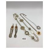 ASSORTED COSTUME JEWELRY, INCLUDES LONG LINK