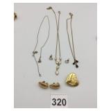 ASSORTED COSTUME JEWELRY, INCLUDES GOLD-TONE