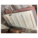 CREAM PAINTED WOODEN DOOR, FIVE-PANEL DESIGN,