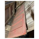 FIVE-PANEL INTERIOR DOOR, RED PAINTED FINISH,