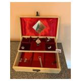 JEWELRY BOX, VELVET LINED, DANCING BALLERINA