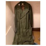 US ARMY OVERCOAT, COTTON WIND RESISTANT SATEEN,