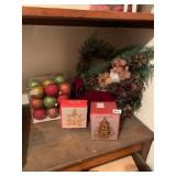 MARTHA STEWART SHATTERPROOF ORNAMENTS, BRASS TREE