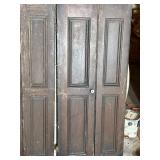 WOODEN BI-FOLD DOORS, RAISED PANEL DESIGN, WHITE