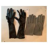 LEATHER GLOVES, OPERA LENGTH, SHORT DRIVING