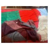ASSORTED TEXTILES, INCLUDES CROCHETED AFGHANS,