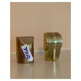 KIM LIGHTING ARCHETYPE BRASS PAPERWEIGHTS,