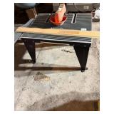 TABLE SAW, ALUMINUM TOP, ADJUSTABLE FENCE, ORANGE