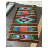 SOUTHWESTERN STYLE WOOL RUNNER, GEOMETRIC DIAMOND
